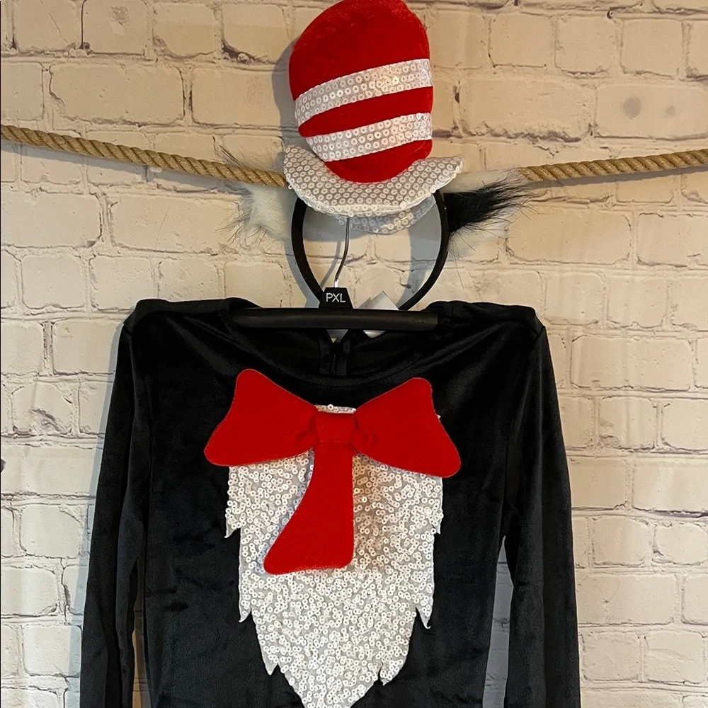 Spirit Dr. Seuss Cat In The Hat Kids Halloween Costume.  Size 8-10 - Picture 2 of 9